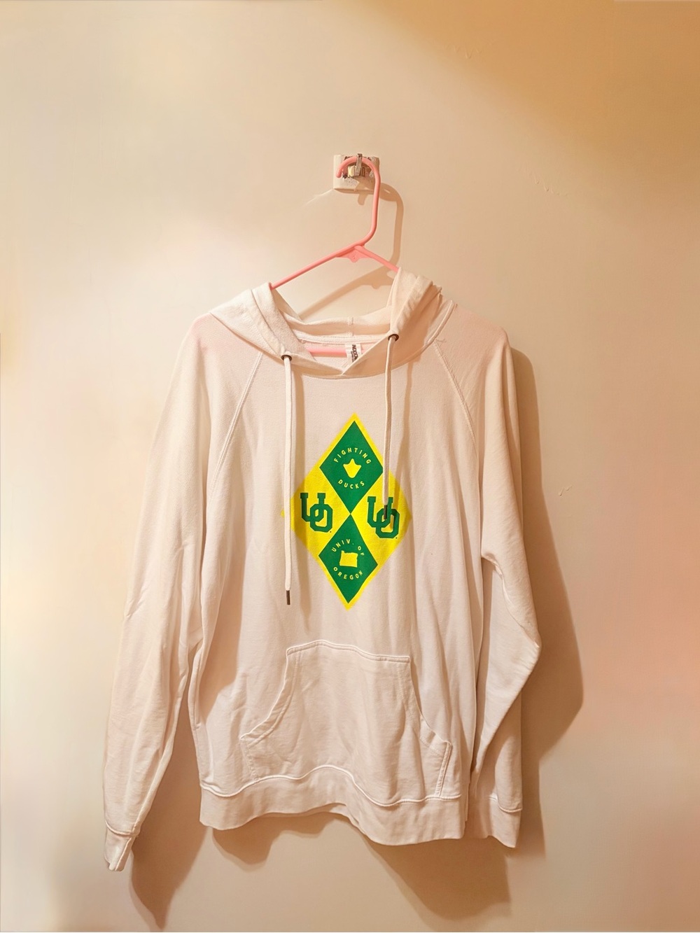 White University of Oregon Graphic Hoodie